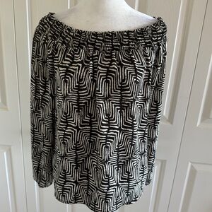 Peyton Jensen Black & White Pattern Top